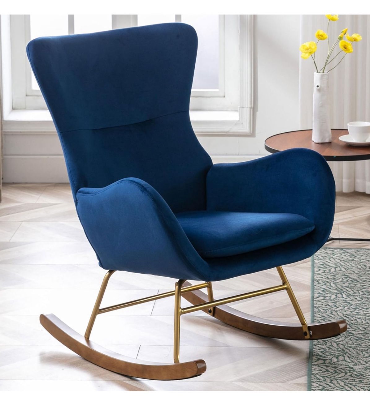 Velvet Rocking Chair