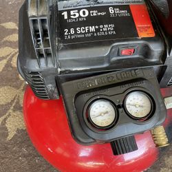 Pancake Compressor  6 Gallons 2.6   150 Psi 