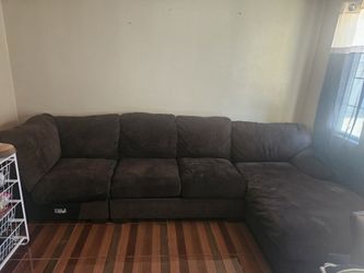 Chocolate brown couches $20 bucks