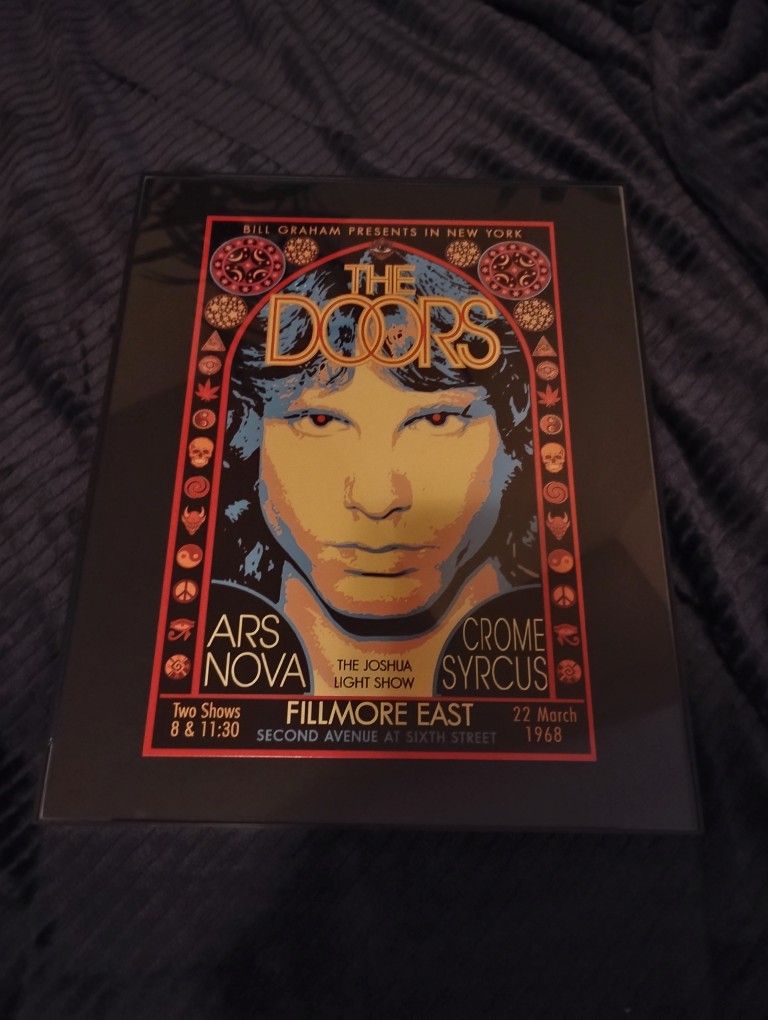The Doors Frame 11 in x 14 inch GLASS NEW