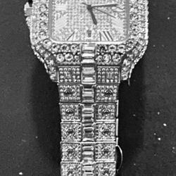 Cartier Watch Real Moissanite Diamonds