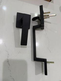 Matte Black Door Handle Lever Set