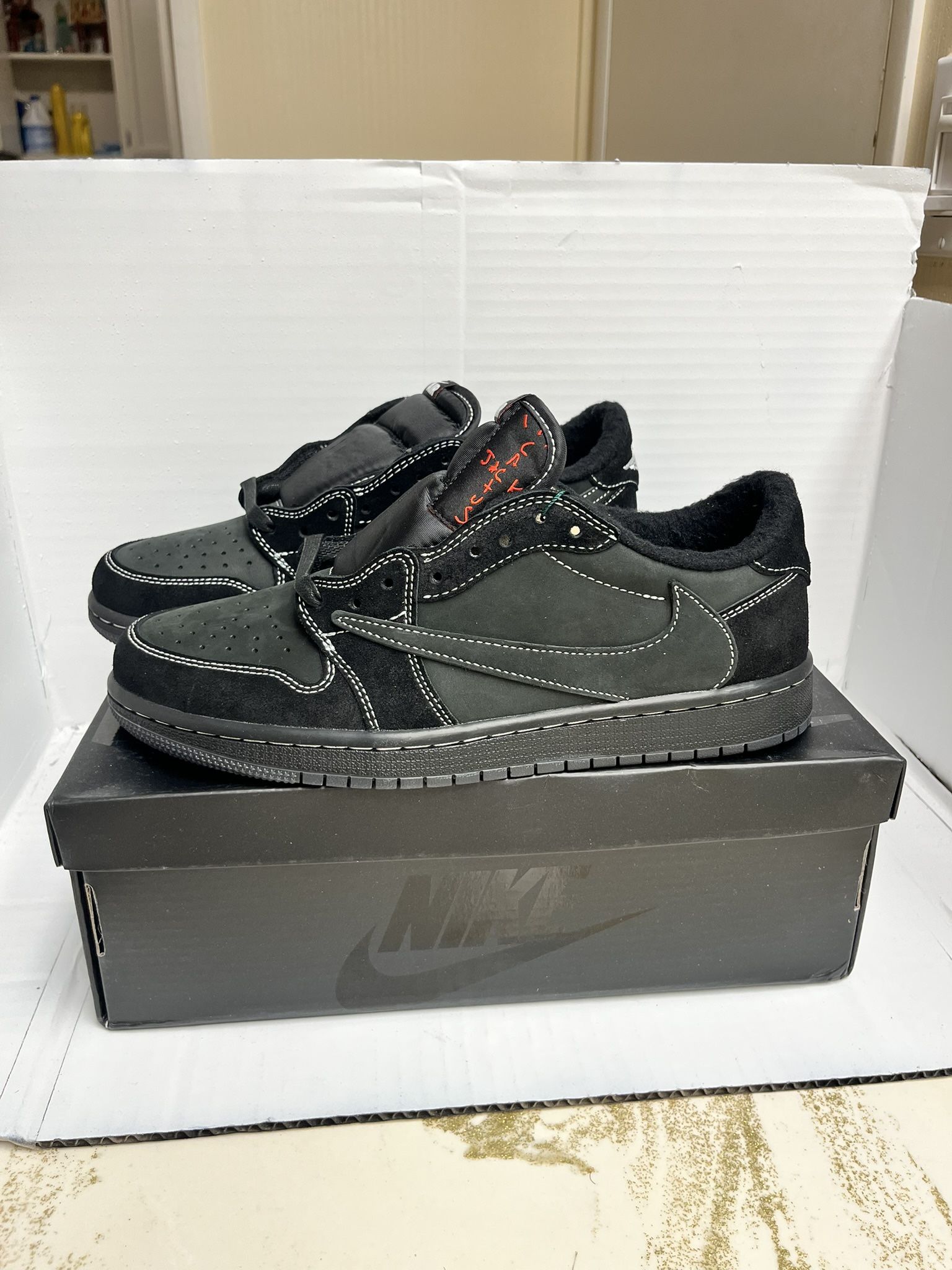 Nike Jordan 1 Low Travis Scott Black Phantom Size 12