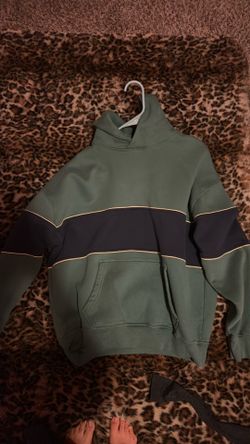 Abercrombie & Fitch Men’s Hoodie Size M Green Fleece Pullover Excellent