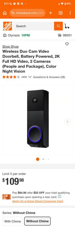 Wyze Duo camera doorbell cam