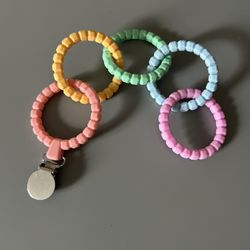 Ryan & Rose Cutie Clinks Attachable Teether Chew Toy for Babies