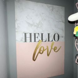 Hello Love Home Decor Wall Art