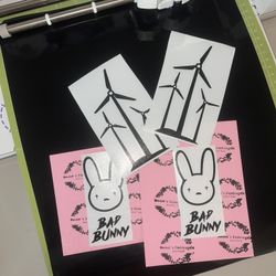 Bad Bunny Car Decals And Stickers 