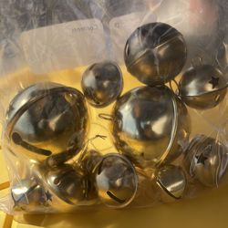 Bag of gold, Christmas bells, different sizes