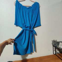 Blue Sleeveless Dress