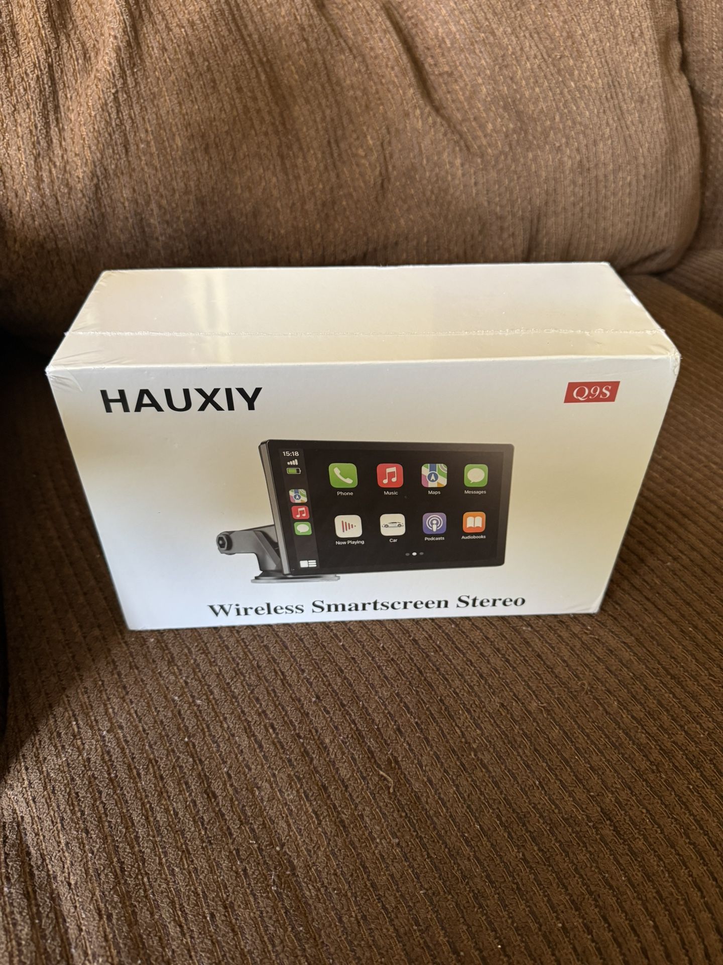 Apple Carplay - Car Display, 9 Inch HD Touch Screen, Android Auto, Double Din Portable Car Stereo with Voice Control, 4K Dash Cam, 1080P Backup Camera
