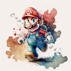Mario Bros artwork poster