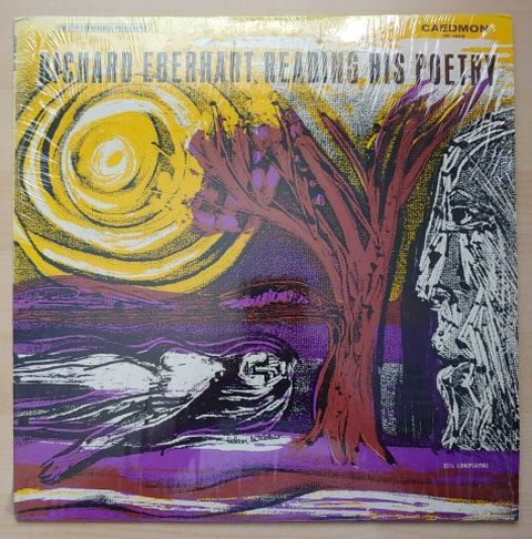 Vintage 12" Vinyl LP Richard Eberhart Reading His Poetry Spoken Word Beat Record Album Poems Mid Century 1960's CAEDMON