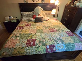 King Sized Bed: Mattress,  Frame / Headboard, Drawers