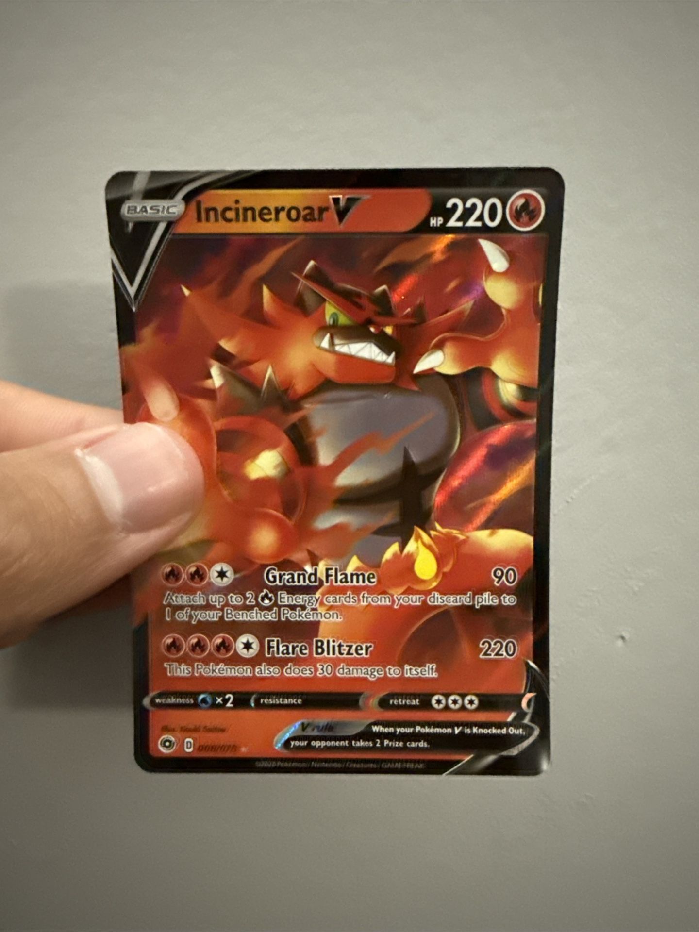 Pokemon (Incineroar V) Card