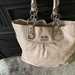 Coach Ashley light pink bag