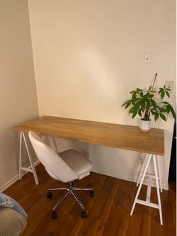West Elm solid Mango Wood Desk