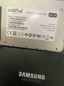 Samsung SSD & Crucial SSD wiped and Verified