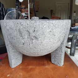 Large Granite Molcajete Mortar and Pestle
