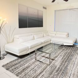 White Leather Couch