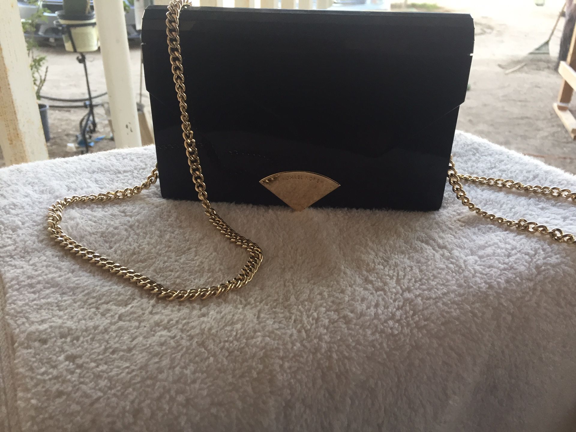 Michael kors Barbara Black Envelope Clutch