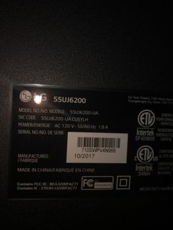 55” LG 4K TV