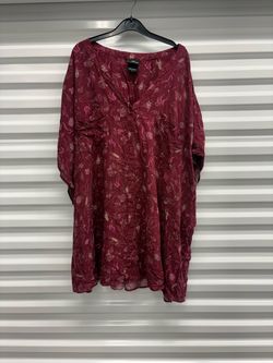 Villains By Disney Maleficent Tunic In Burgundies Size 6