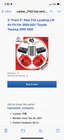 2005 - 2022 Toyota Tacoma Lift Kit