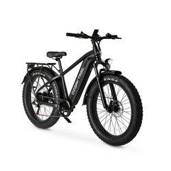 Ozark Trail 26" M.3 Ranger+ Electric Fat Tire Bike, 48V, Class 2, Black, Fits Riders 5'2" - 6'1",