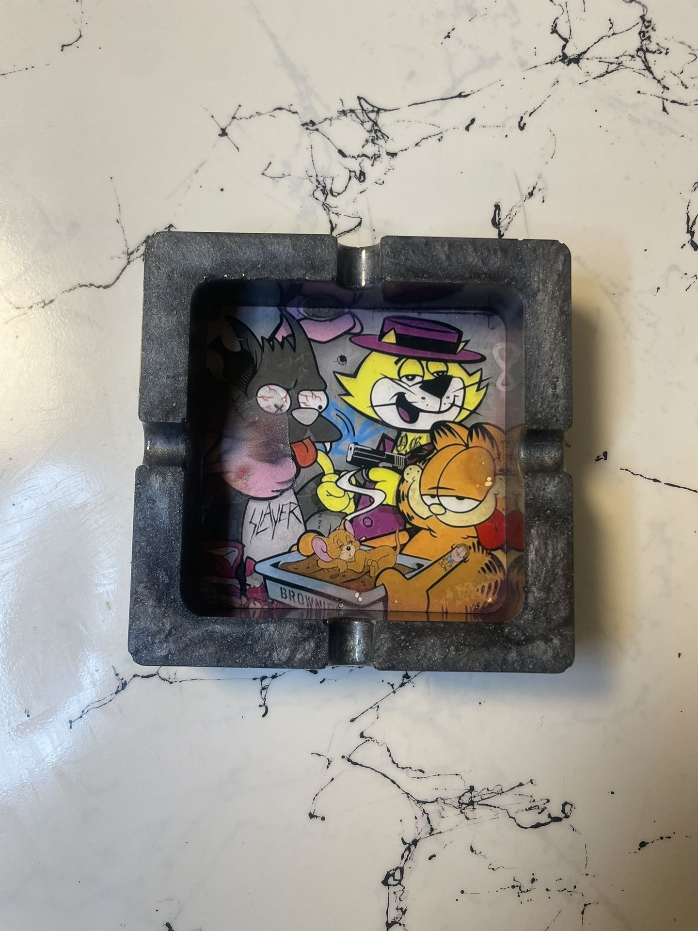 Cartoon Cats Ashtray 