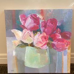 24x24 Floral Canvas