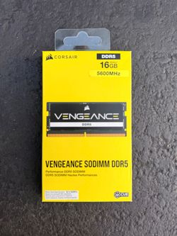 CORSAIR - VENGEANCE 16GB (1x16GB) DDR5 5600MHz C48 SODIMM Laptop Memory - Black (Brand New) (Can Deliver)