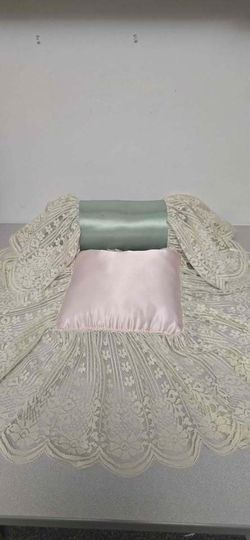 Vintage-Style Decorative Pillow & Lace Display Stand by Akihui Antiques โ Handma