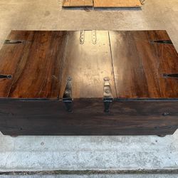 Large Heavy Duty Wooden Chest!
