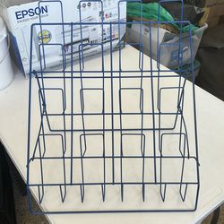 Table top card rack