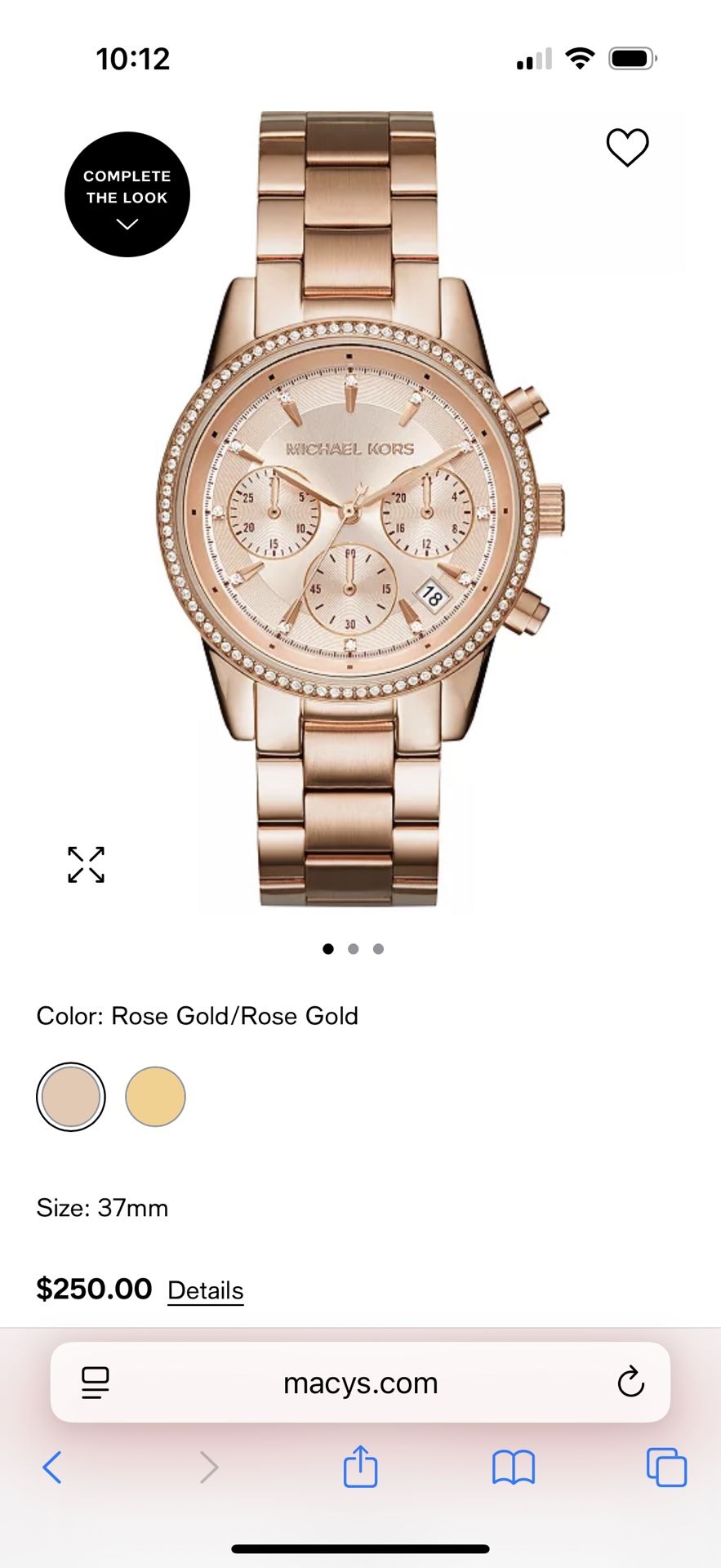 Michael Kors Womens Watch