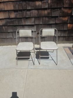 Samsonite Mid-Century Folding Chairs Set (2)