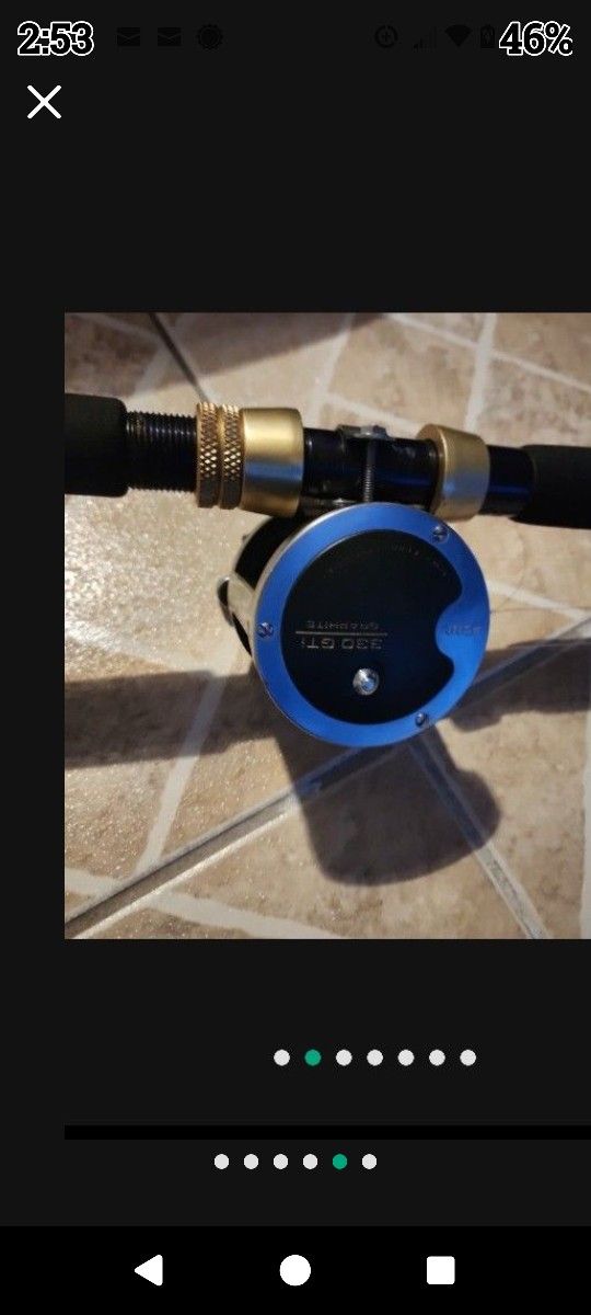 PENN 330 GTI GRAPHITE FISHING POLE REEL