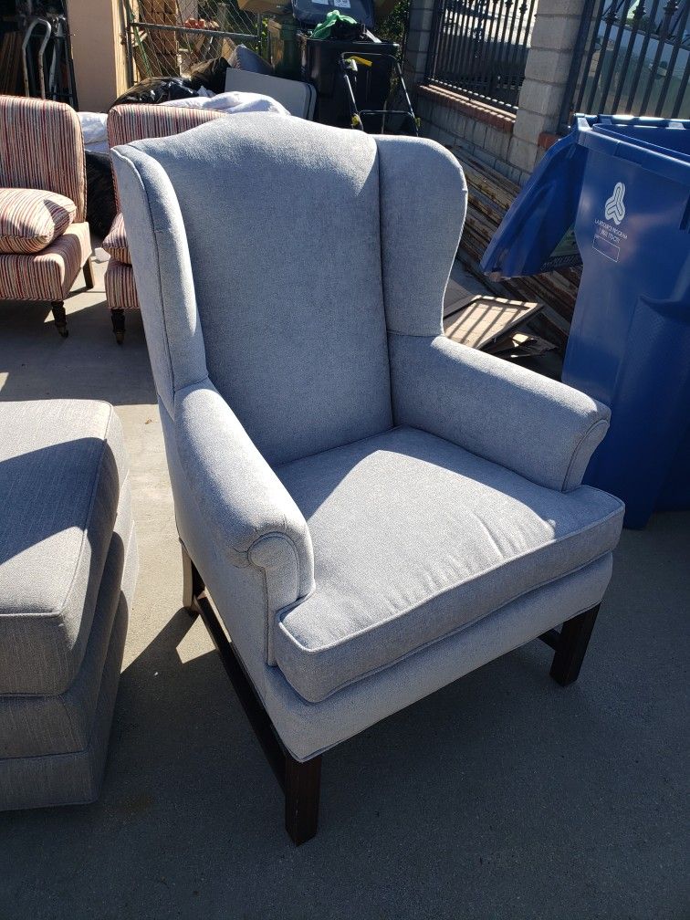 WINGBACK CHAIR REUPHOLSTERED