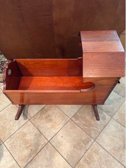 Wooden Cradle - Handcarved