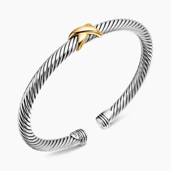 David Yurman X Classic Cable Station Bracelet