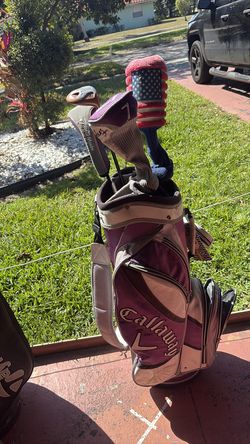 Golf holder and golf sticks