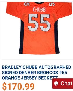Autographa  Chubbs 55  broncos new jersey