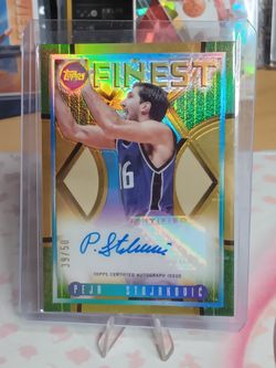 PEGA STOJAKOVIC TOPPS FINEST GOLD FLAHBACK AUTO AND # 39 of 50
