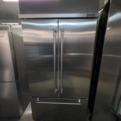 42" KITCHENAID BUILT IN FRENCH DOOR STAINLESS STEEL REFRIGERATOR 