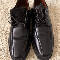 Men's Allen Edmunds Leather Shoes Warren Size 8.5D Black