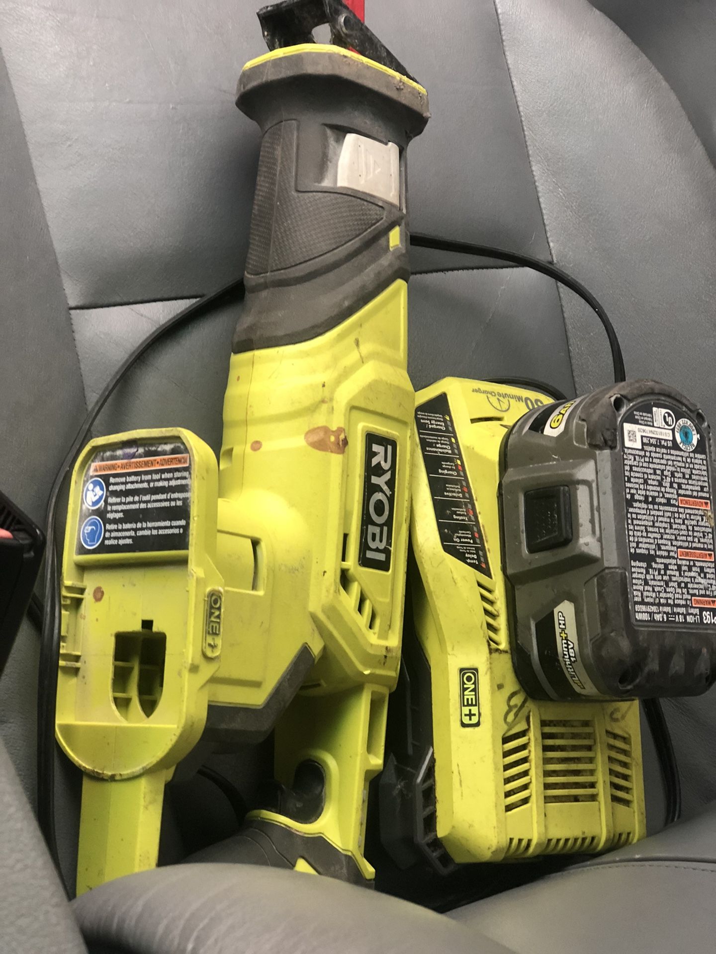 Ryobi Sawzall With Charger And Battery