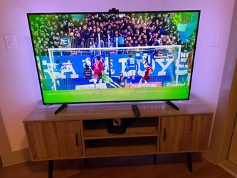 Large Flat Screen TV with Stand