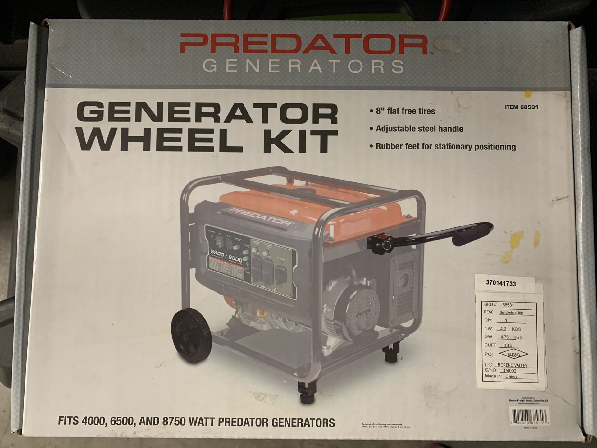 Generator Wheel Kit