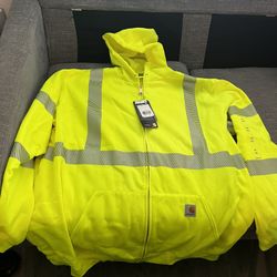 Carhartt High-Visibility Zip Front Sweatshirt 3XL